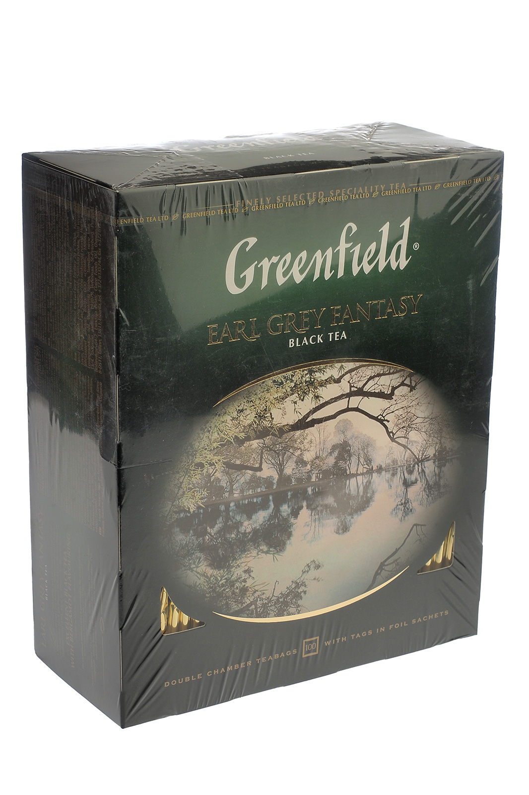 Чай Greenfield Earl Grey Fantasy черный с бергамотом 100пак./уп.