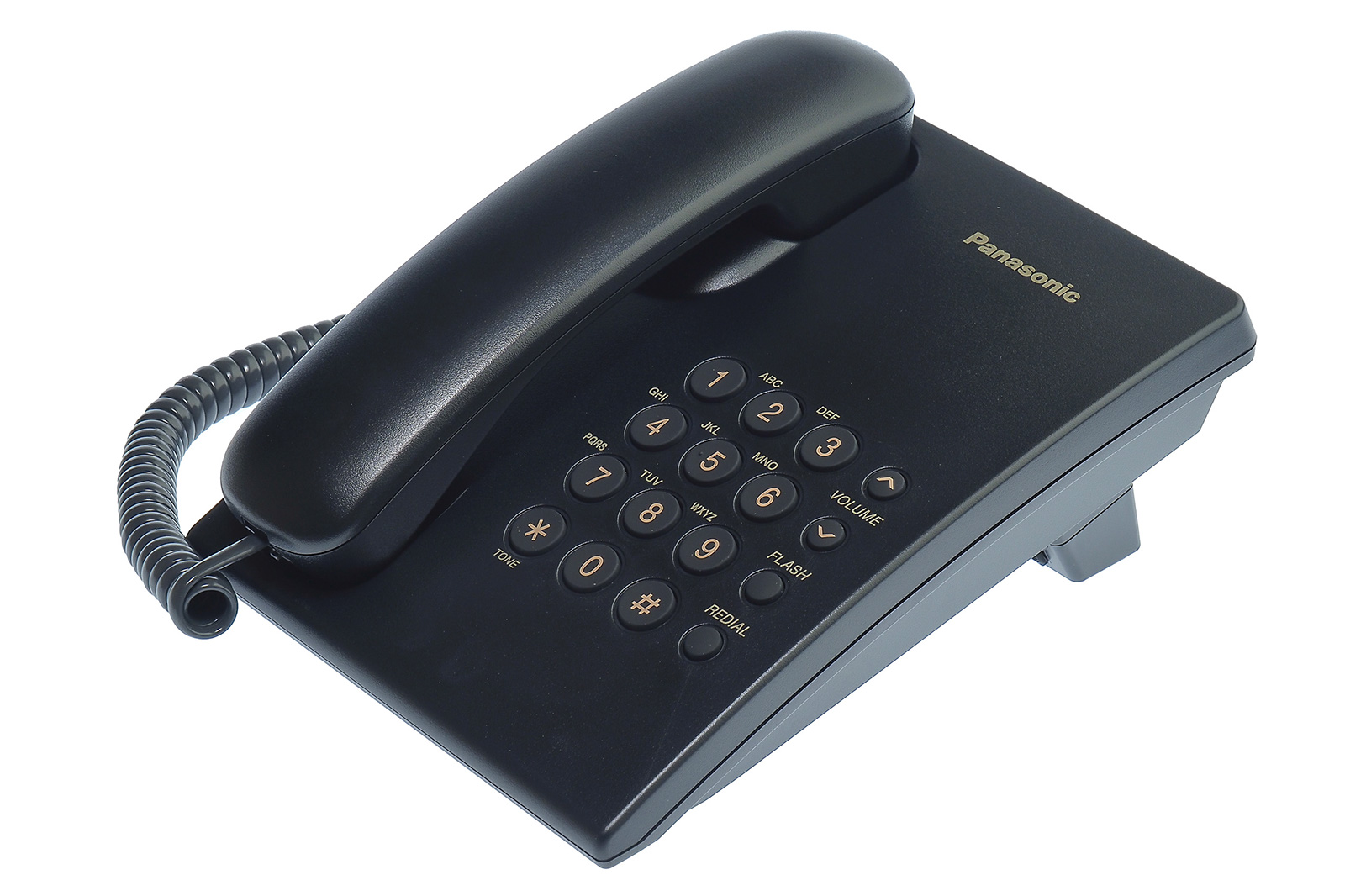Телефон проводной черный Panasonic KX-TS2350RUB