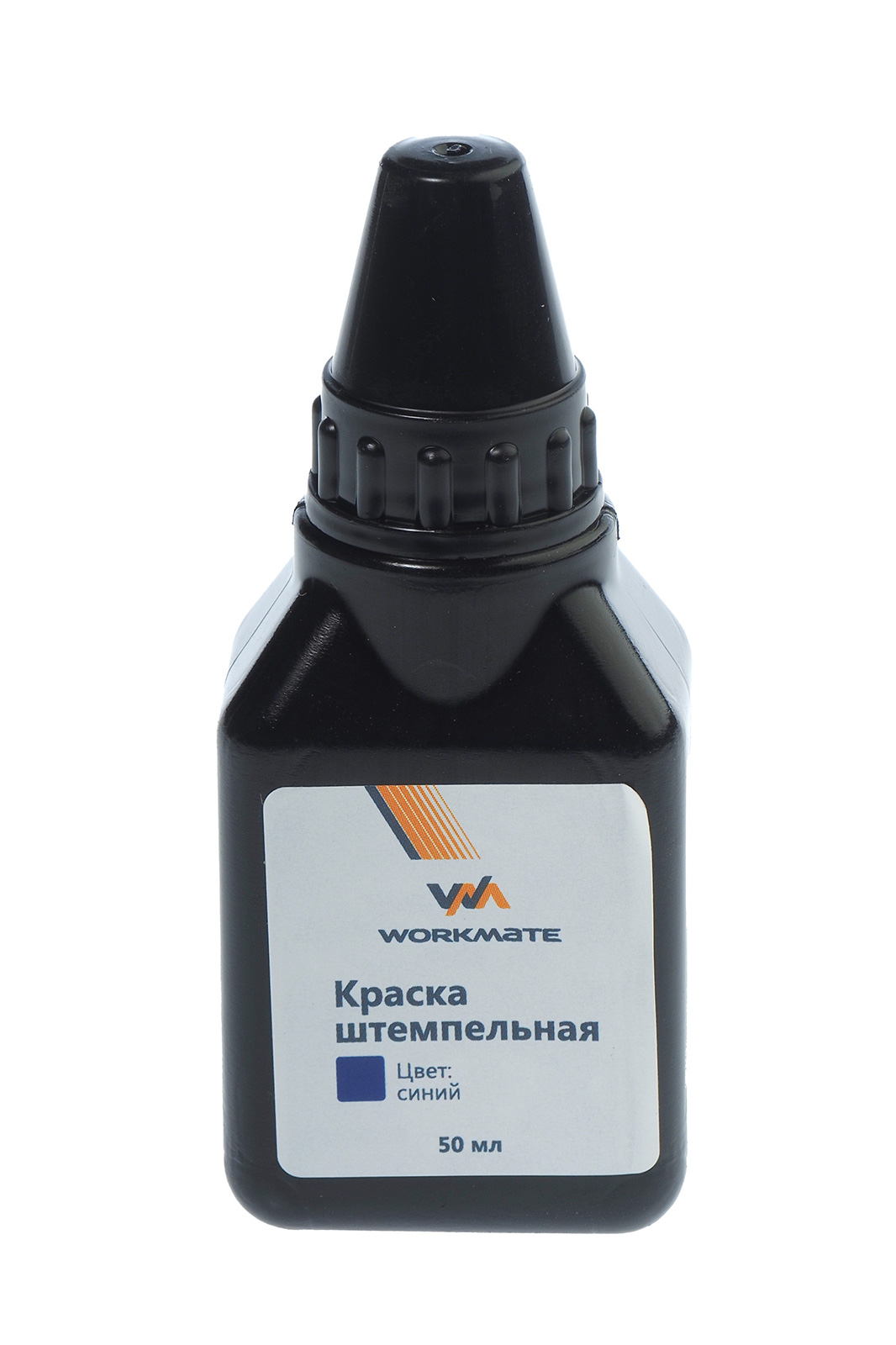 Штемпельная краска Workmate 50мл синяя с капельницей 078000602