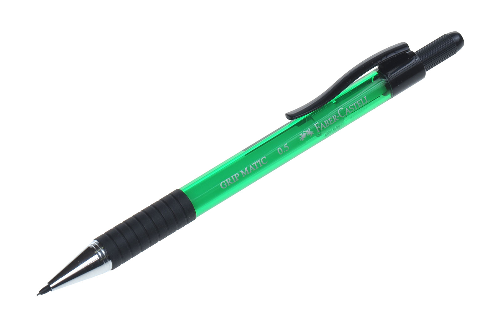 Карандаш автоматический "Grip Matic 1375" FABER-CASTELL HB круглый зеленый с ластиком 0.5мм