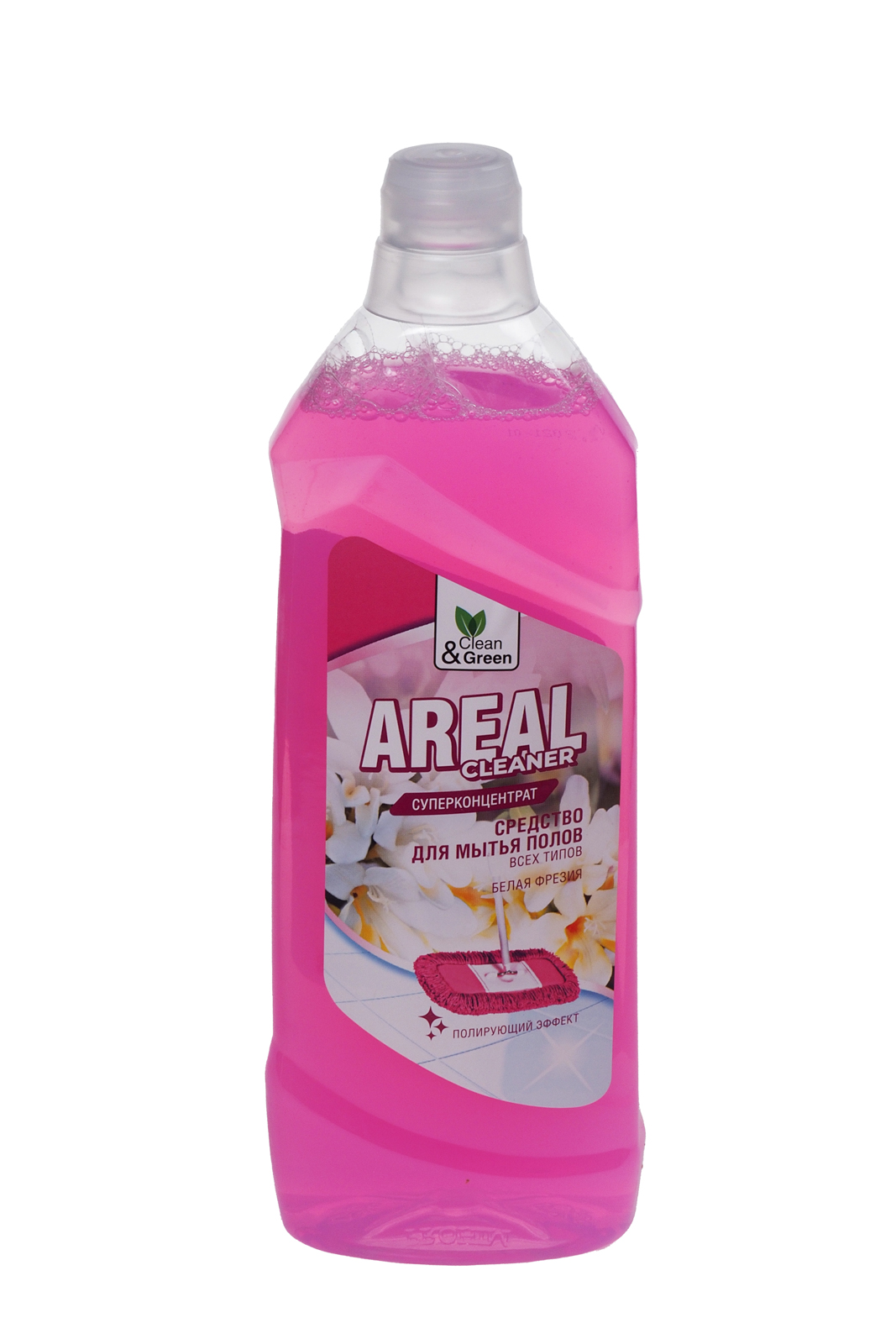 Моющее средство Areal для пола Фрезия 1л жидкость бутылка Clean&Green (CG8135)