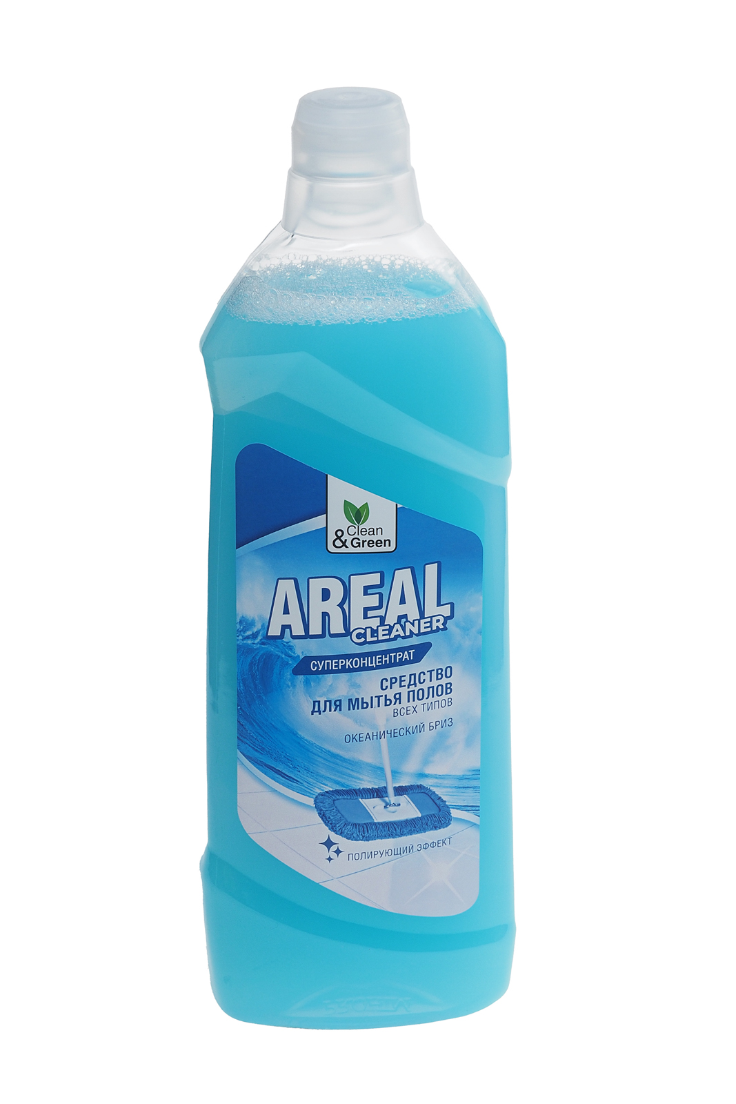 Моющее средство Areal для пола "Океанский бриз" 1л жидкость бутылка Clean&Green (CG8136)