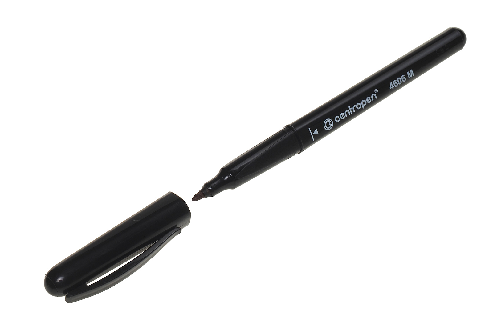 Маркер перманентный "CD-Pen" CENTROPEN на спиртовой основе пулевидный наконечник 0.5-1мм черный