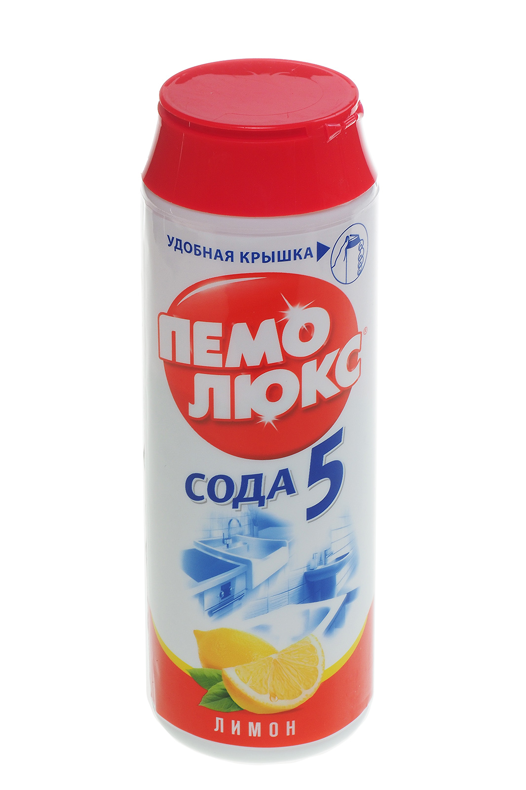 Чистящее средство Пемолюкс универсальное сода эффект Лимон 480г порошок банка