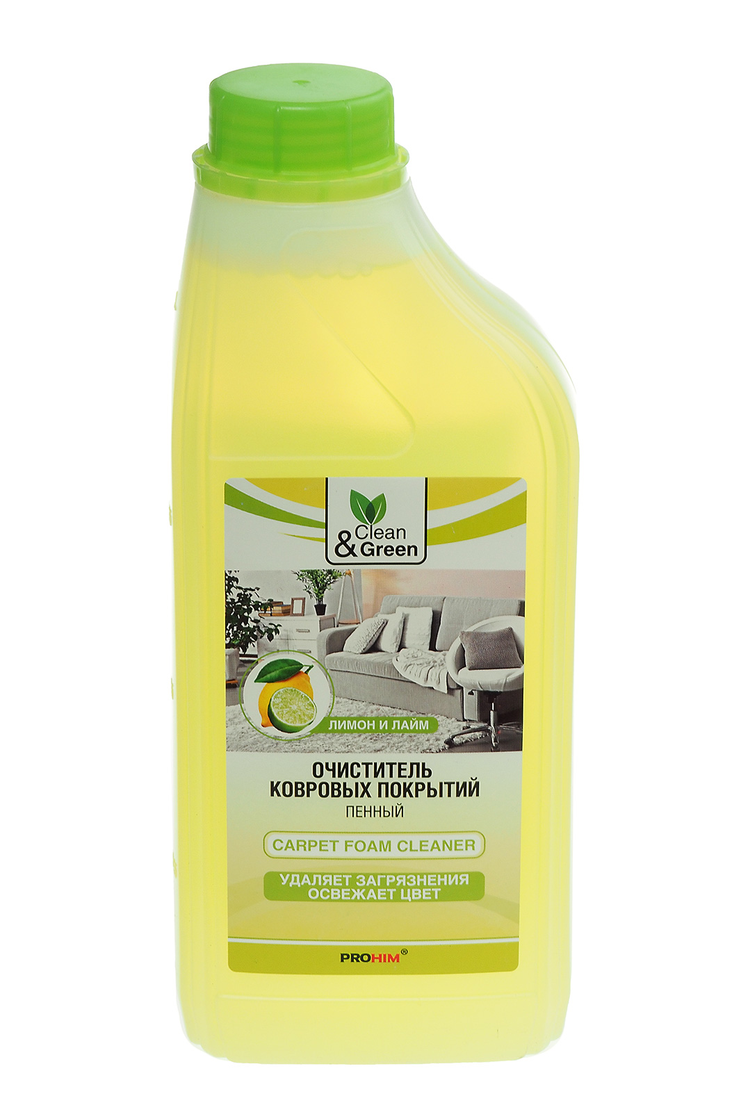 Моющее средство Clean&Green для ковров 1л пенный