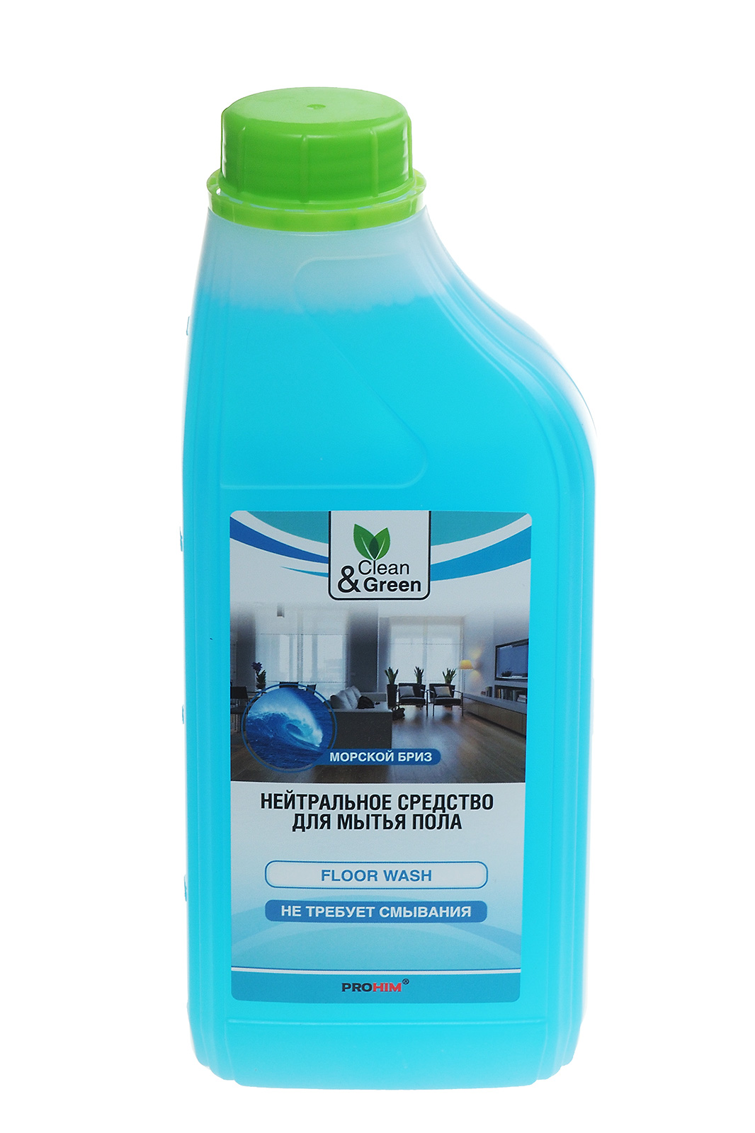 Моющее средство для пола "Морской бриз" 1л жидкость бутылка Clean&Green (CG8030)