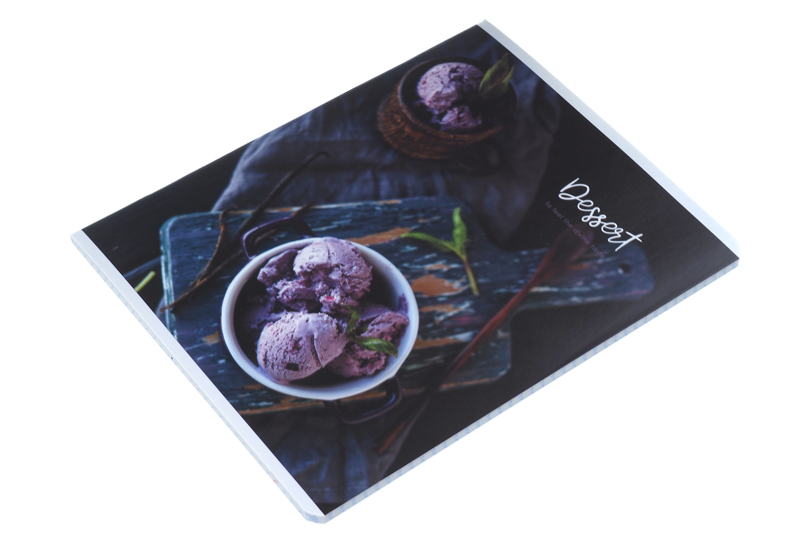 Тетрадь А5 48л. клетка скрепка мелованный картон "Стиль. Beauty dessert" ArtSpace суперэконом