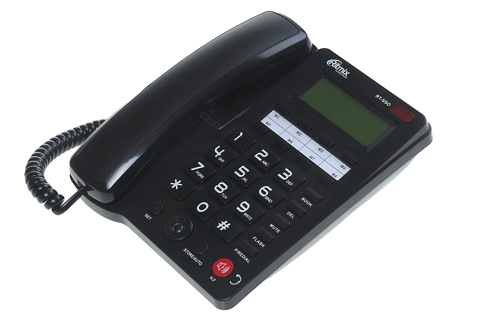 Телефон проводной Ritmix RT-550 черный