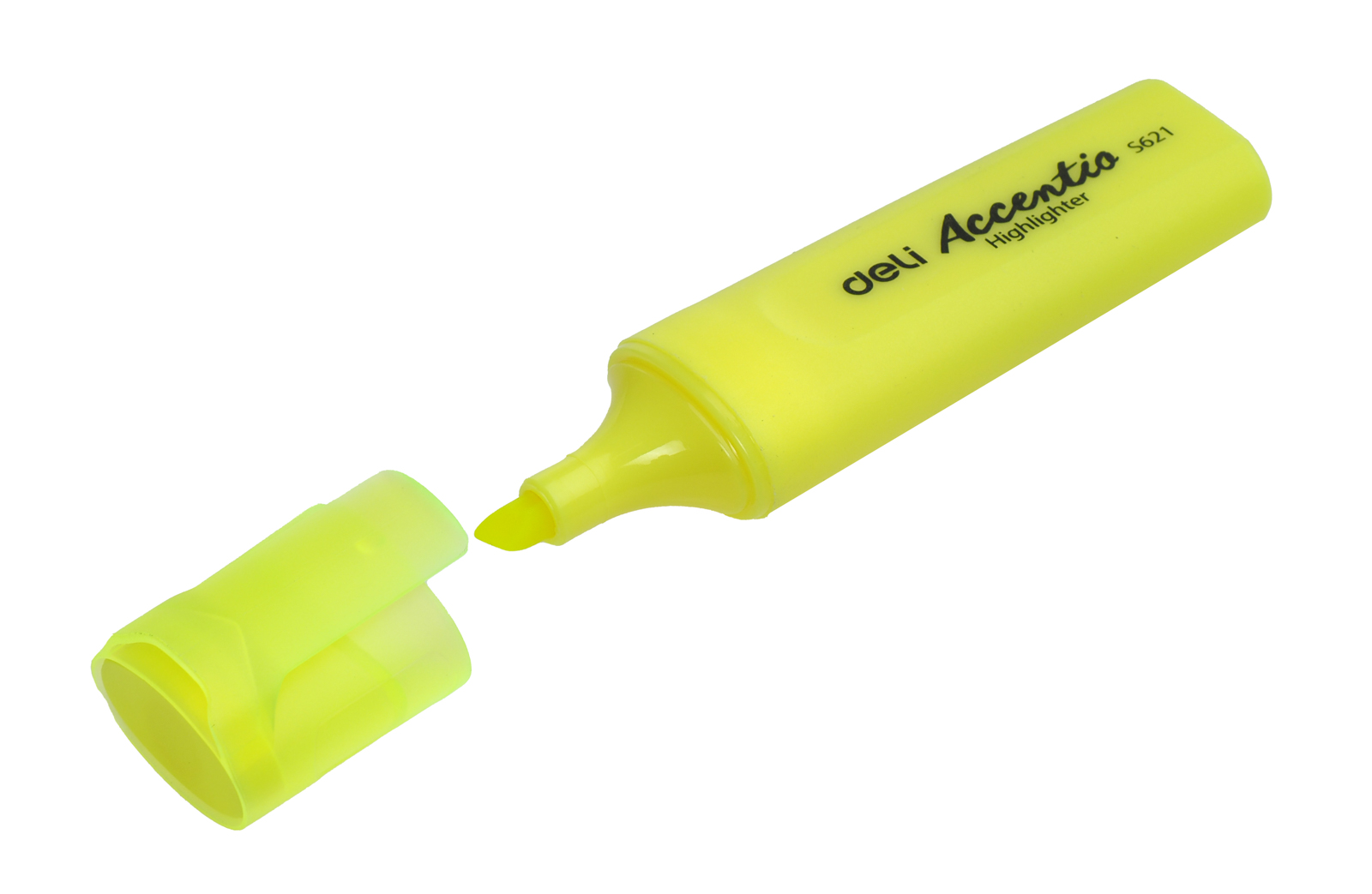 Текстовыделитель HIGHLIGHTER желтый скошенный наконечник 1-5мм на водной основе Deli Accent