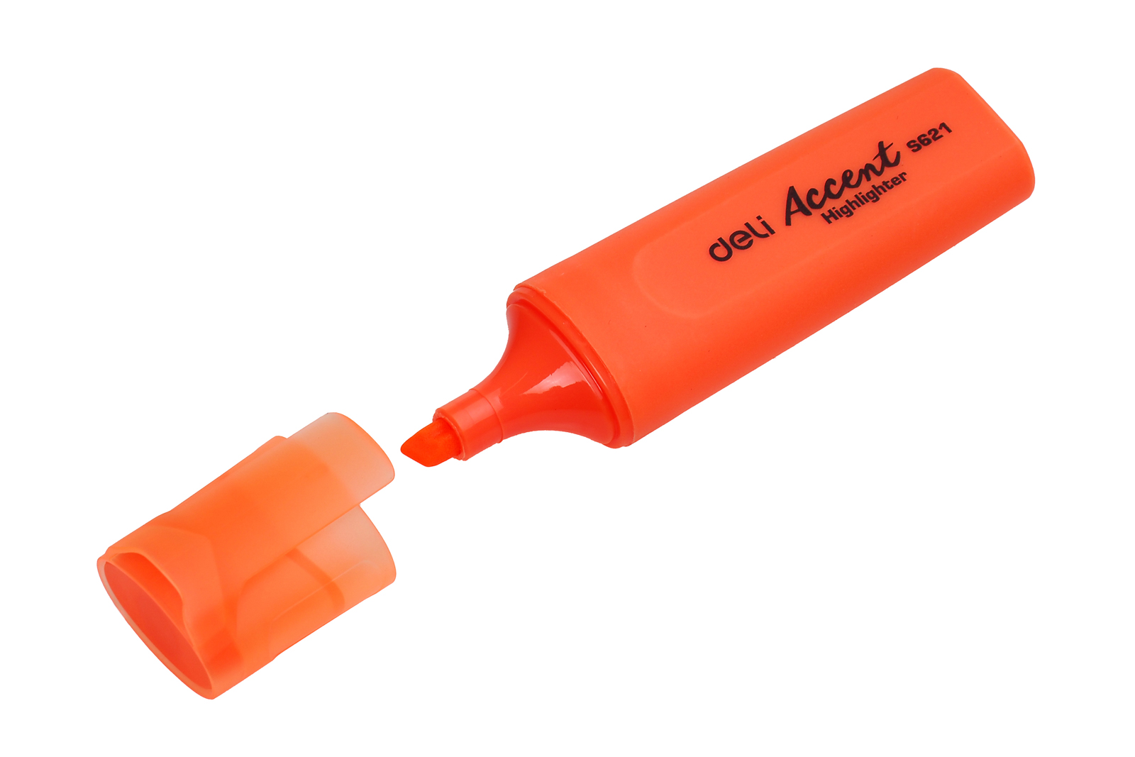 Текстовыделитель HIGHLIGHTER оранжевый скошенный наконечник 1-5мм на водной основе Deli Accent