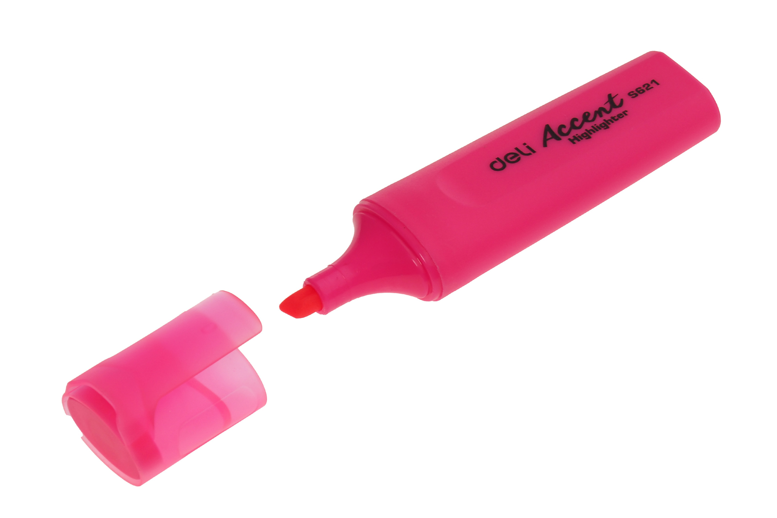 Текстовыделитель HIGHLIGHTER розовый скошенный наконечник 1-5мм на водной основе Deli Accent