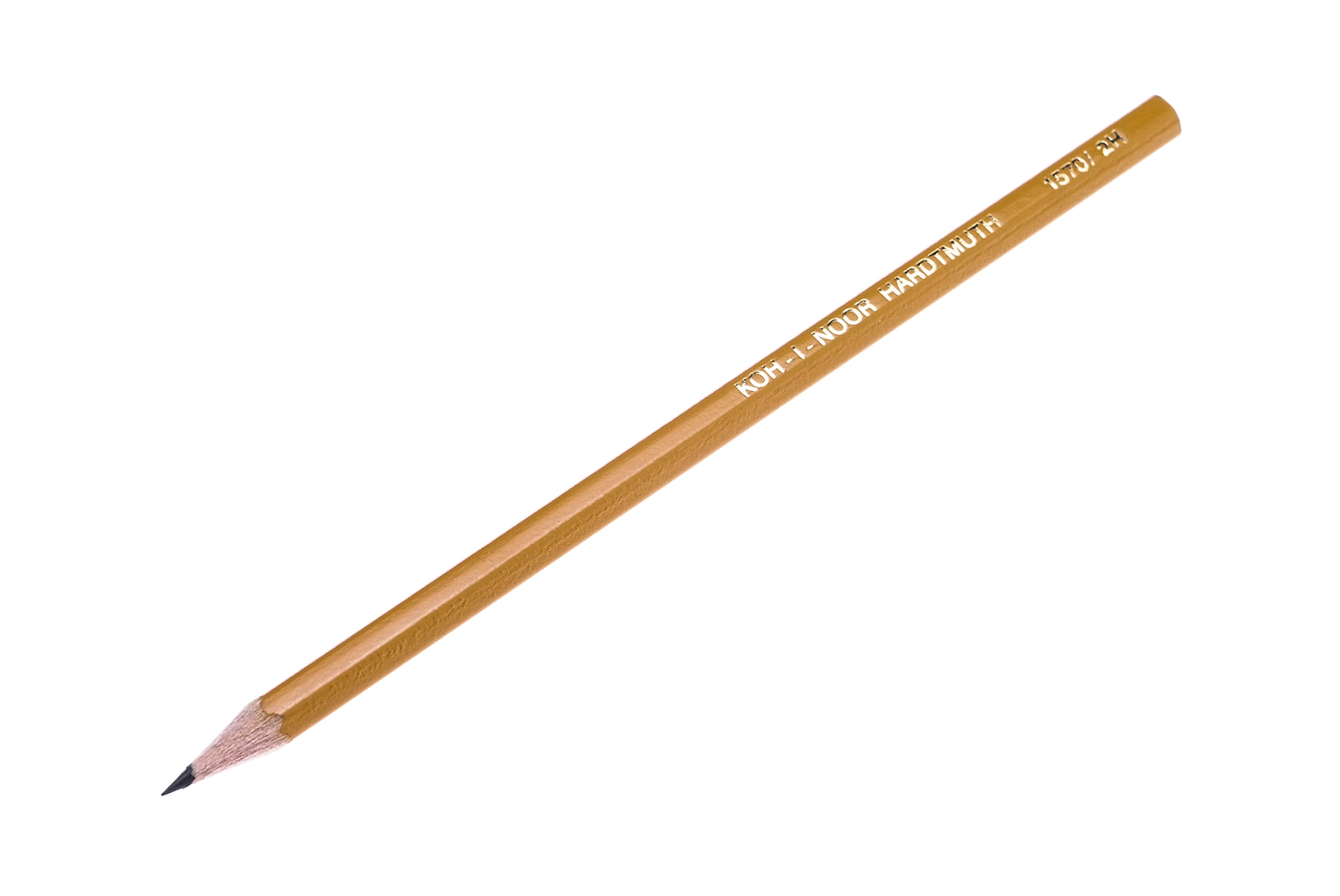 Карандаш чернографитный KOH-I-NOOR 2H шестигранный желтый деревянный корпус