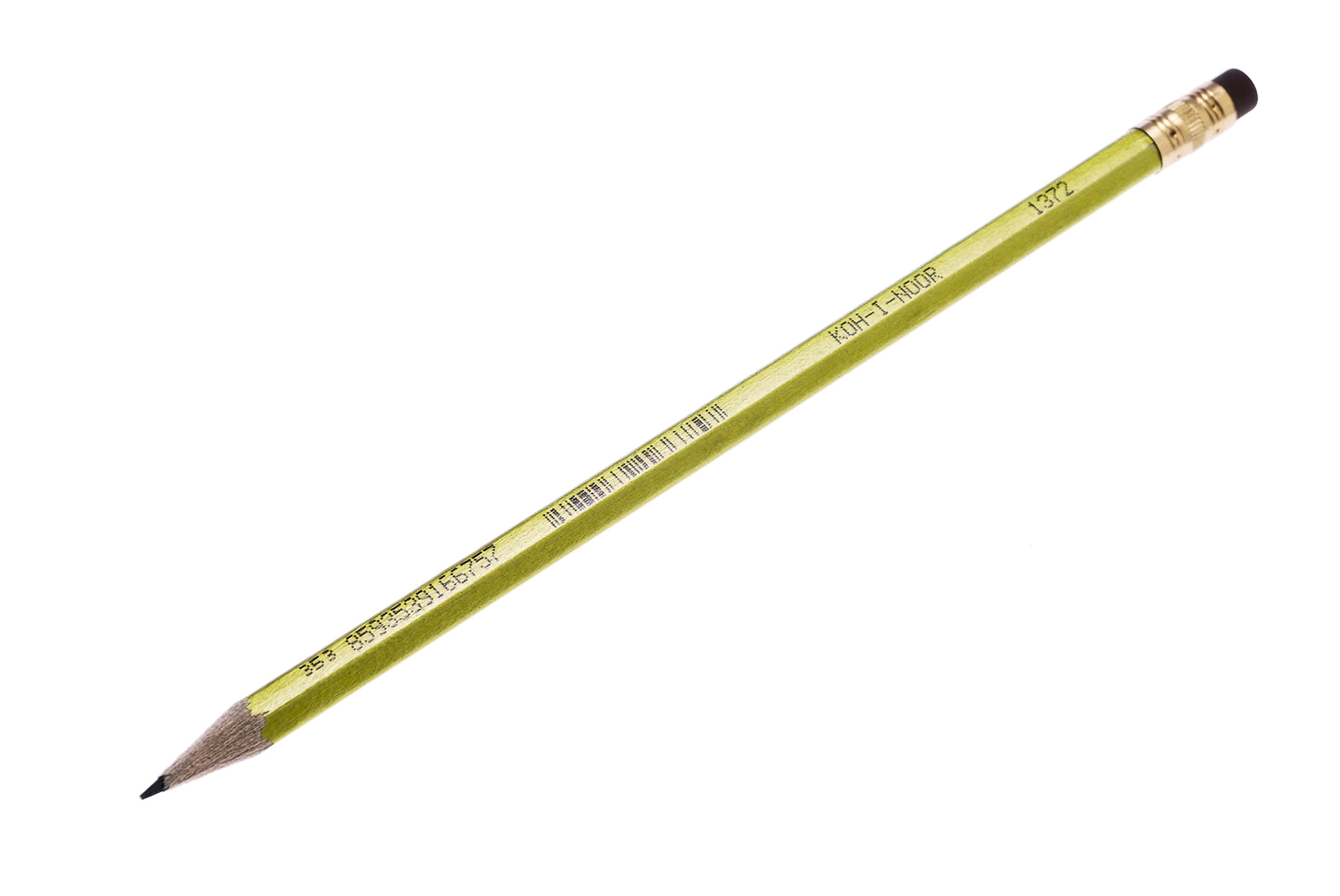 Карандаш чернографитный Oriental KOH-I-NOOR HB шестигранный ассорти с ластиком деревянный корпус