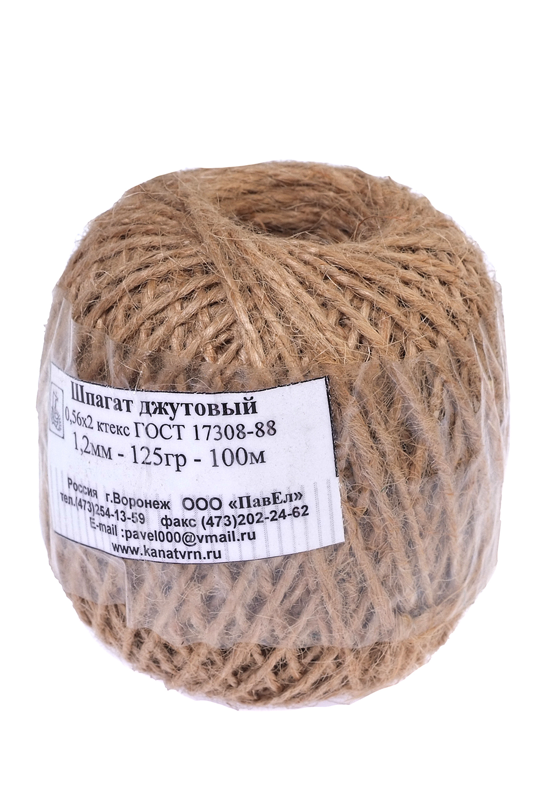 Шпагат джутовый 1.2мм 100м цена за шт